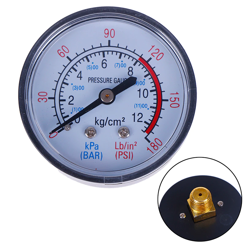 manómetro de presión de aire para compresor de aire